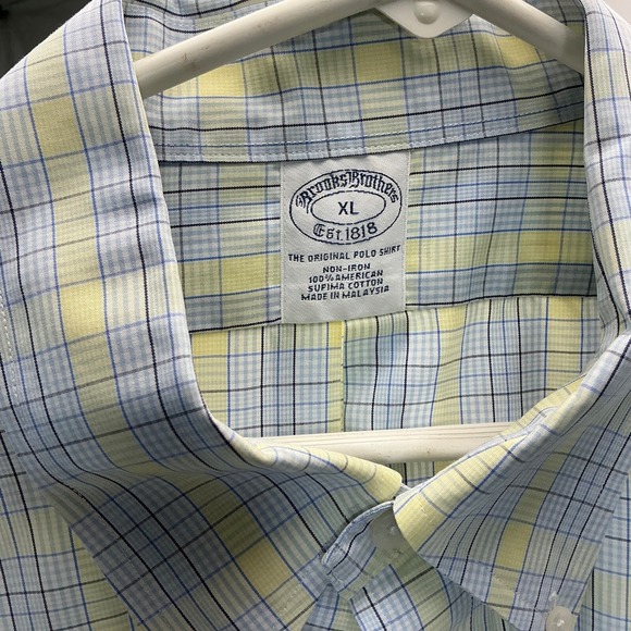 Brooks Brothers Plaid Button Down Non-Iron Supima Cotton‎ Shirt XL - Picture 2 of 6
